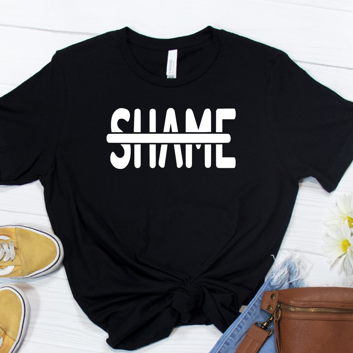 No More Shame Unisex Tee - Black