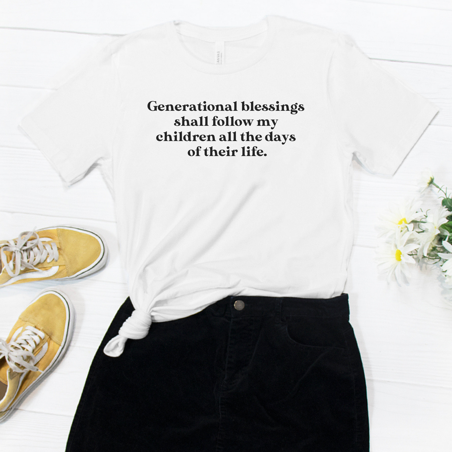 Generational Blessings Unisex Tee - White