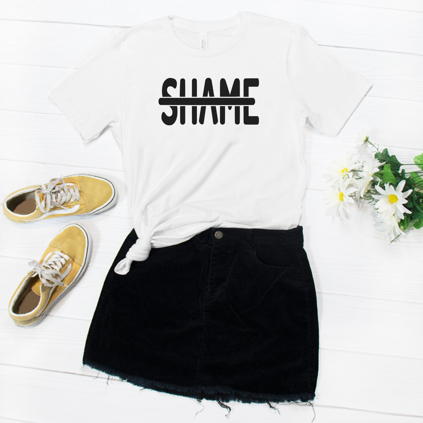 No More Shame Unisex Tee - White