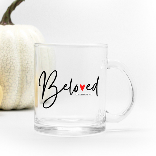 BELOVED - GLASS MUG