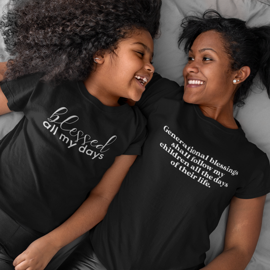 Generational Blessings Unisex Tee - Black